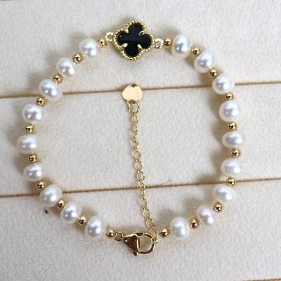 China CLASSIC natural pearl wholesale bracelet, good luster, clean surface, adjustable length for sale