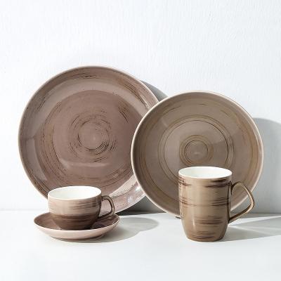 China PITO HoReCa Dinnerware Set Sustainable Luxury Ceramic Dinnerware Porcelain Set Modern Dinnerware for sale