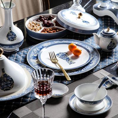 China Viable PITO HoReCa decal design your own Nordic ceram dishes and dishes china dinner set maker for sale