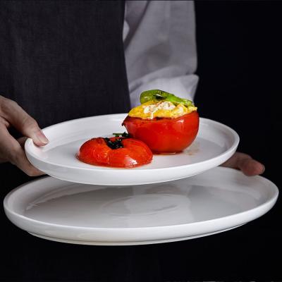 China Viable creative porcelain dishes luxury white ceramic tableware for five star hotel and restaurant for sale