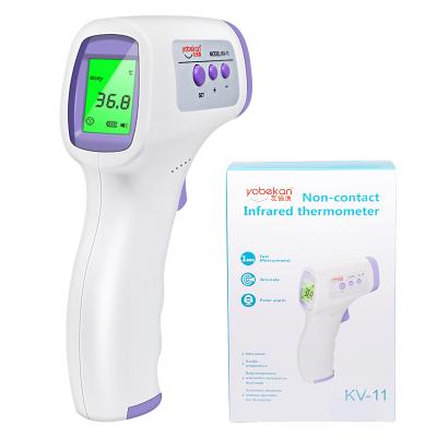 China Yobekan Digital Infrared Temperature Forehead Fever Measurement Gun Thermometer Adult Kids Forehead Non Contact IR Thermometer for sale