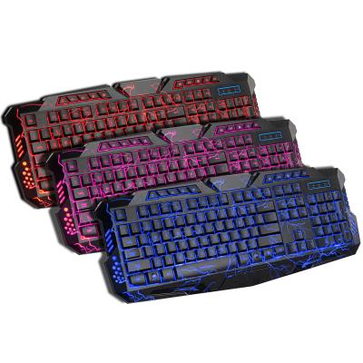 China LED Backlight Plug and Play Usb Wired Mechanical Gaming Keyboard Patches Laptop Gaming Mouse Anti-Skid Keyboard for sale