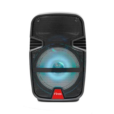 China No 8 Inch Power High Classic Portable Active Rechargeable LED Outdoor Karaoke Lights Boombox for sale