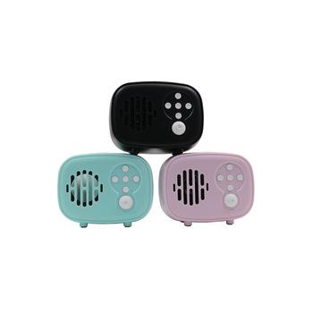 China Phone Retro Function Vintage Antique Macaron Colors Mini Stereo Music Shape Wireless Portable BT Radio Speaker for sale