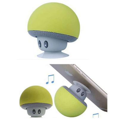 China Phone Function Mini Portable Wireless Speaker Mushroom Gift Speaker With Sucker for sale