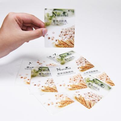 China Custom Roll Transparent Bpearlescent Hot Selling Waterproof Self-adhesive Sticker PE Material Logo Waterproof Label Paper Sticker for sale