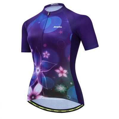 China Wholesale Custom Sublimation Womens Breathable Short Sleeve Cycling Clothing for sale