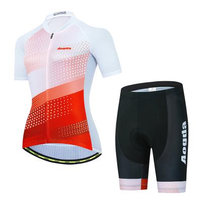 China Pro Custom Cycling Sublimation Apparel Breathable Jersey Kit Women for sale