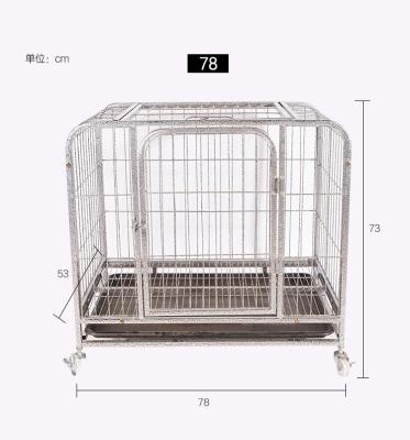 China Wholesale High Quality Multiple Stocked Kennel Cheap Metal Stainless Steel Foldable Dog Cage for sale