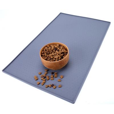 China Travel Pet Silicone Hot Selling Waterproof Anti-skidding Large Durable Mat For Bowl for sale