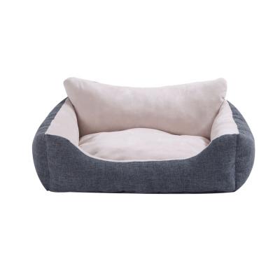 China High Resilience Breathable Luxury Corduroy Washable Custom Dog Sofa Pet Bed for sale