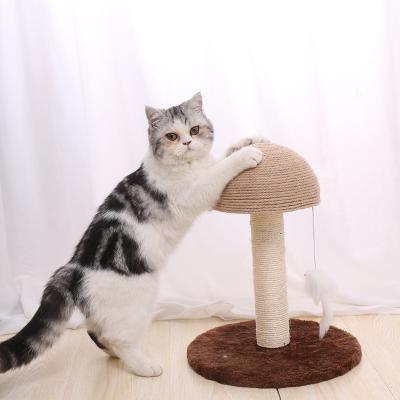 China Popular Eco-friendly Interactive Durable Tree Toy Cat Scratching Post With Mice for sale