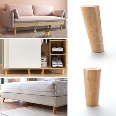 China Wholesale S 2 Inch Slanted Wooden Sofa Leg Minimalist Unfinished Wooden Legs For Sale for sale