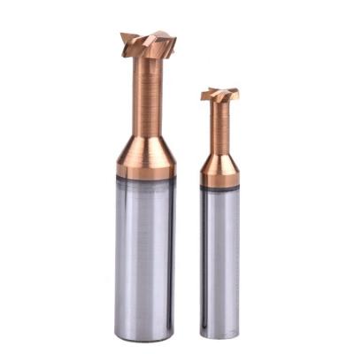 China T-slot Machining LEE-X HRC60 4 3mm*T1.0/T2.0/T3.0/T4.0 Flute T-slot Milling Cutter For Steel T-slot Carbide End Mill for sale