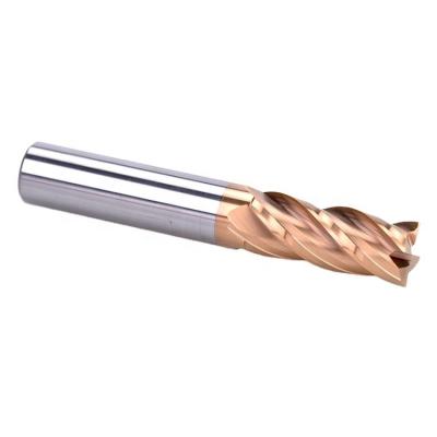 China End Mill For Metal Cutting HRC60 4 Flutes CNC Carbide Flat Milling Cutter CNC Cutting Tool Solid Carbide End Mill 14mm*100L for sale