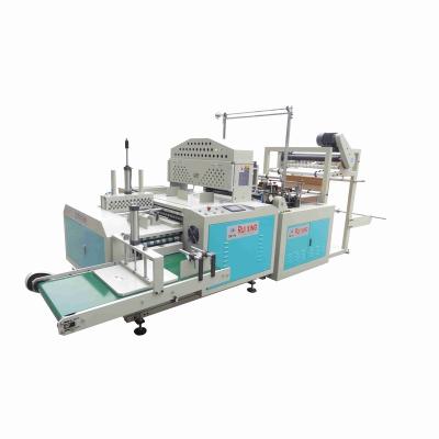 China Factory Full Automatic 8 Fold Folding Flat Plastic Garbage Bag Making Machine for sale