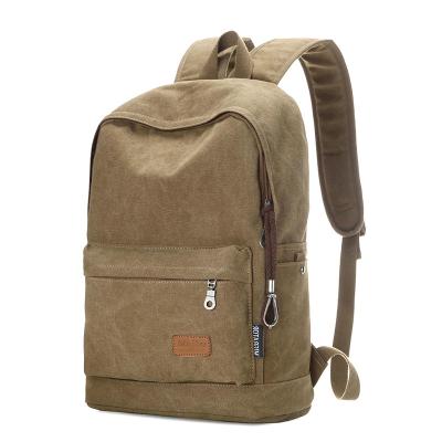 China Promotional Gift Wholesale OEM High Quality Custom Printing Custom Cheap Durable Travel Fashion Vintage Canvas Backpack for sale