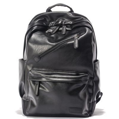 China Large-Capacity Bag Fashion Korean Student School PU Leisure Comfort Backpack Man Durable Travel Business Laptop Bag for sale