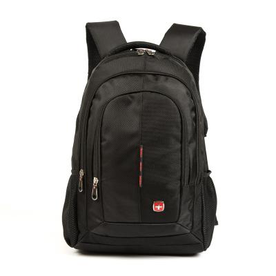 China Promotional wholesale gift 2017 new style custom made black extra large polyester single laptop backpack for sale