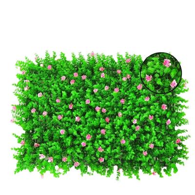 China Environmental protection wall of the establishment of the eucalyptus artificial lawn flowers eucalyptus plant wall for sale