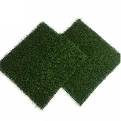 China PP+PE Green Lawn Putting Futsal Turf Blue Color Football Field Grass Soccer Turf Pieces China for sale