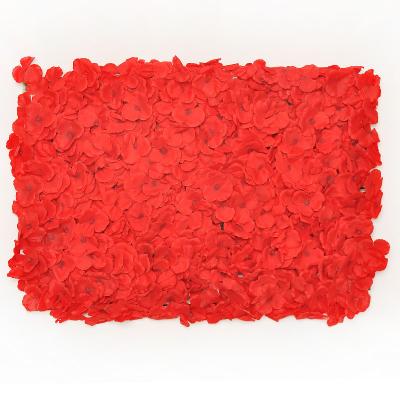 China Fashional Party Interior Home Decorations Silk Flower Wall Wedding Backdrop Decor For Wedding Artificial Rose Flowers Wall for sale