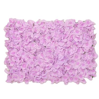 China Environmental friendly and durable artificial fence simulation plant fence decorated artificial fence hydrangea row for sale