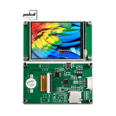 China Polcd 2,8 polegadas 240*320 HMI Módulo LCD TFT incorporado Controlado por qualquer MCU Serial Port Screen à venda