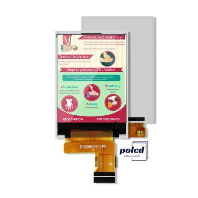 China Polcd MCU 8 BIT 2-Zoll-TFT-Display 30,6 mm IPS-TFT-LCD-Display zu verkaufen