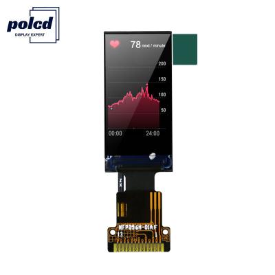 China Polcd 80x160 Pixels 0.96 Tft Display 1.5mm TFT LCD Module  400 Nit for sale