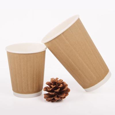 China Customized design disposable 8oz 10oz 12oz 16oz disposable paper cups printed bicchieri caffe carta for sale