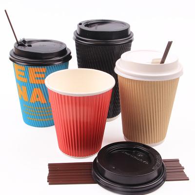 China Disposable Disposable Paper With Lids And Sleeve, Paper Cups, Hot Drink Cup for sale