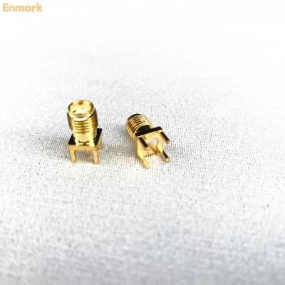 China RF SMA Female PCB Mount RF Coaxial Connector for sale