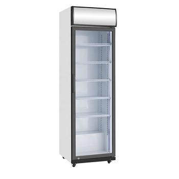 China Single-temperature Single Door with Upright Electric Light Box Commercial Cooler Cabinet Freezer Showcase Refrigerator for sale