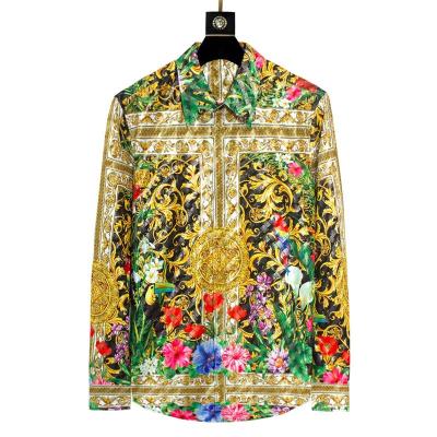 China Anti-pilling Factory Directly Supply Newly Designed Fresh Floral Shirts For Men OEM Factory Price for sale