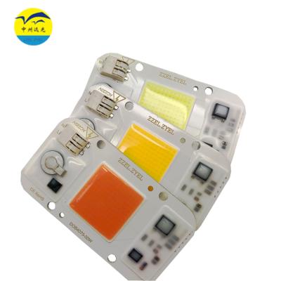 China AlGaInP 7540 AC LED COB Chips AC220V 20W 30W 50W No Need Driver For DIY Grow Light Full Spectrum 380-780nm Plant Seedling Flower for sale