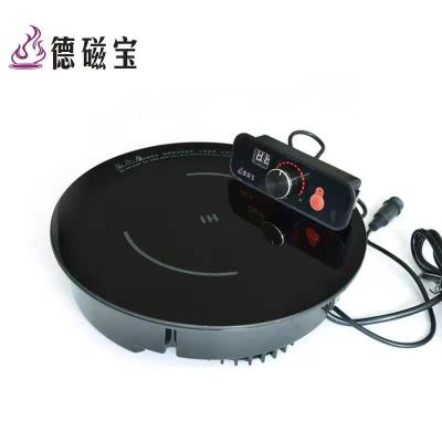 China Commercial Electric Cooktop OEM Black Silver Steel 3500W 220V Electromagnetic Induction Cooker Commercial Kitchen Used for sale