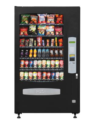 China School ; Subway station ; Hospital etc BAIXUE VCM-5000 24 hours self-service with black ADA panel food vending machine refrigerator for sale for sale