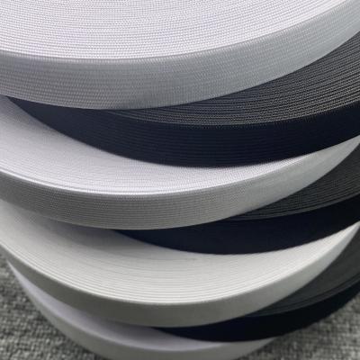 China 2cm high elastic elastic free shuttle plain weave double-sided elastic thickening 2.5cm elastic waistband for sale