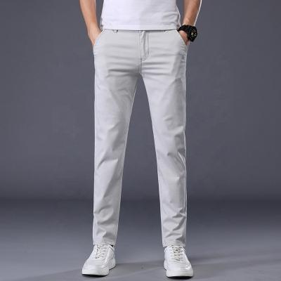 China Men's Classic Straight Integral Casual Business Trousers QUICK DRY Spring Solid Color Spring Leisure Formal Loose Pants Trousers for sale