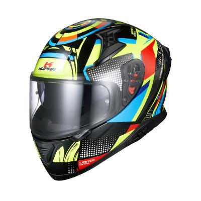 China High Safety New Arrival ABS Fashion Graphic Racing Helmet For Road With CEE 2205 for sale