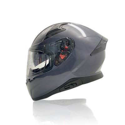 China High Safety OEM Full Face Helmet ABS Safety Helmet Motorcycles Accessories With Double Sun Visor for sale