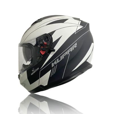 China High Quality Casco Full Face Motorcycle Helmet ABS Moto Helmet With Double Sun Visor for sale