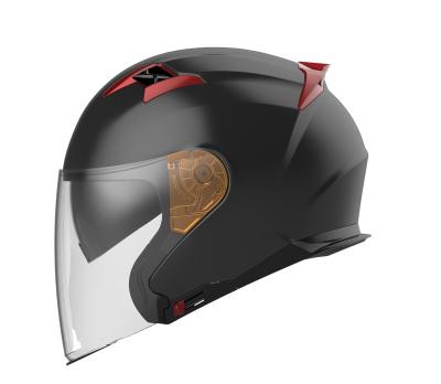 China High Quality Hot Selling ABS Motorcycles Helmet ABS Open Face Helmet With Double Sun Visor for sale