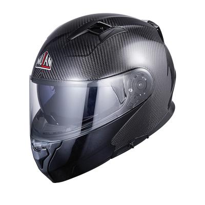 China ABS OEM carbon fiber full face motorcycle helmet for road with EEC DOT Standard for sale