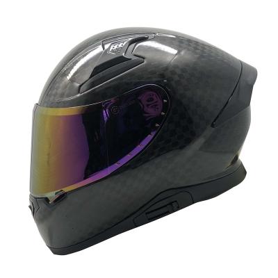 China Black Helmet Carbon Fiber Full Face Motorcycle Helmet With ECE Certification Custom Motorcycle Helmet for sale