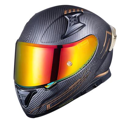 China Full Face 3K Carbon Fiber Motorcycle Helmet With EEC DOT Standard Customization for sale