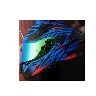 China Carbon Fiber Graphic Full Face 3K Carbon Fiber Motorcycle Helmet With EEC DOT Standard Customization for sale