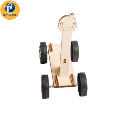 China 3D Wooden Jigsaw Puzzle Assembly Model Kit Magnet Car DIY ROD Wooden Toy for sale