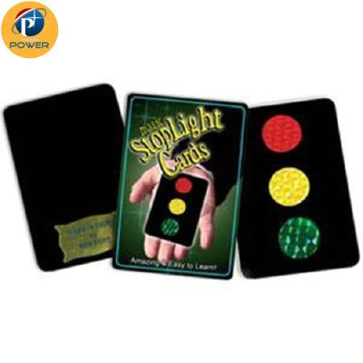 China Stop Light Cards Magic Tricks for Kids Stop Light Cards for sale